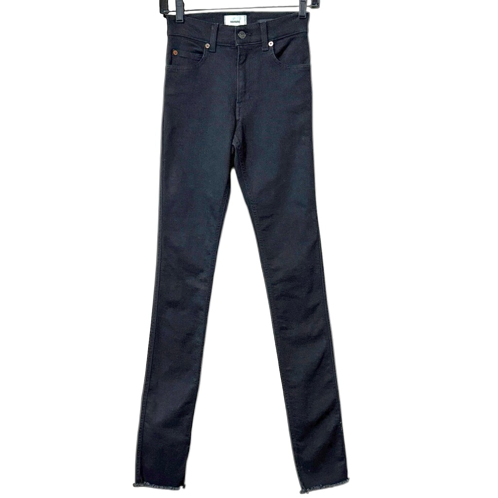 Haikure Sherry Slim Black Rinse Denim Jeans Size 24
